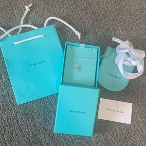 Tiffany & co heart lock pendant necklace